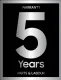 5 Year Complimentary Warranty